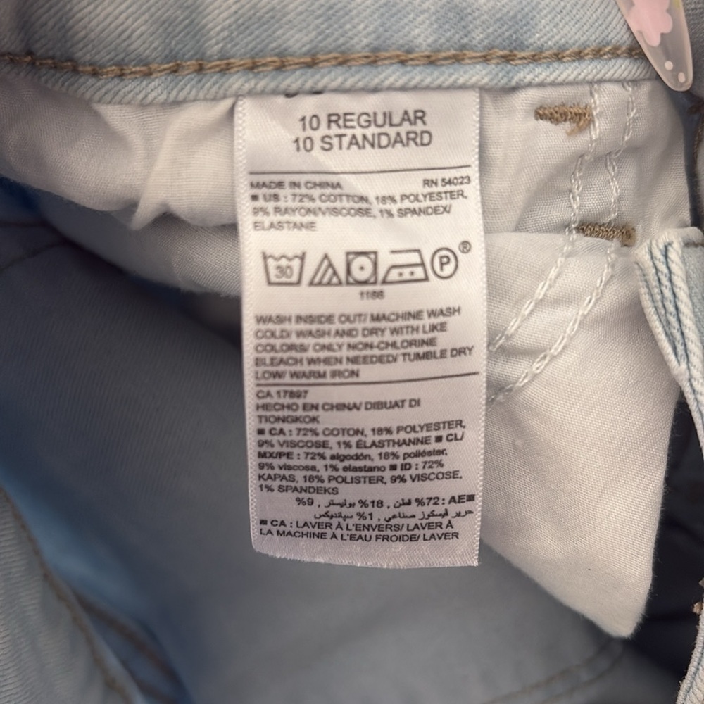 Old Navy Mid Rise Rockstar Jeans Blue Size 10 - Picture 4 of 4